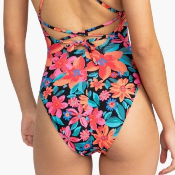 Roxy Floral Fiesta Beach Classic One-Piece Swimsuit - SZ XL - NWT - Picture 4 of 9